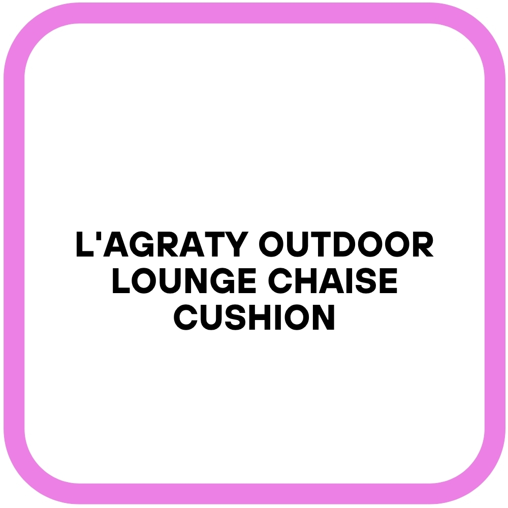 L'AGRATY Outdoor Lounge Chaise Cushion