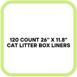 120 Count 26" x 11.8" Cat Litter Box Liners