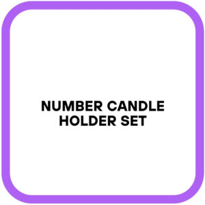 Number Candle Holder Set