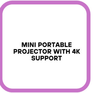 Mini Portable Projector with 4K Support