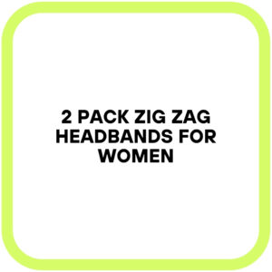 2 Pack Zig Zag Headbands for Women