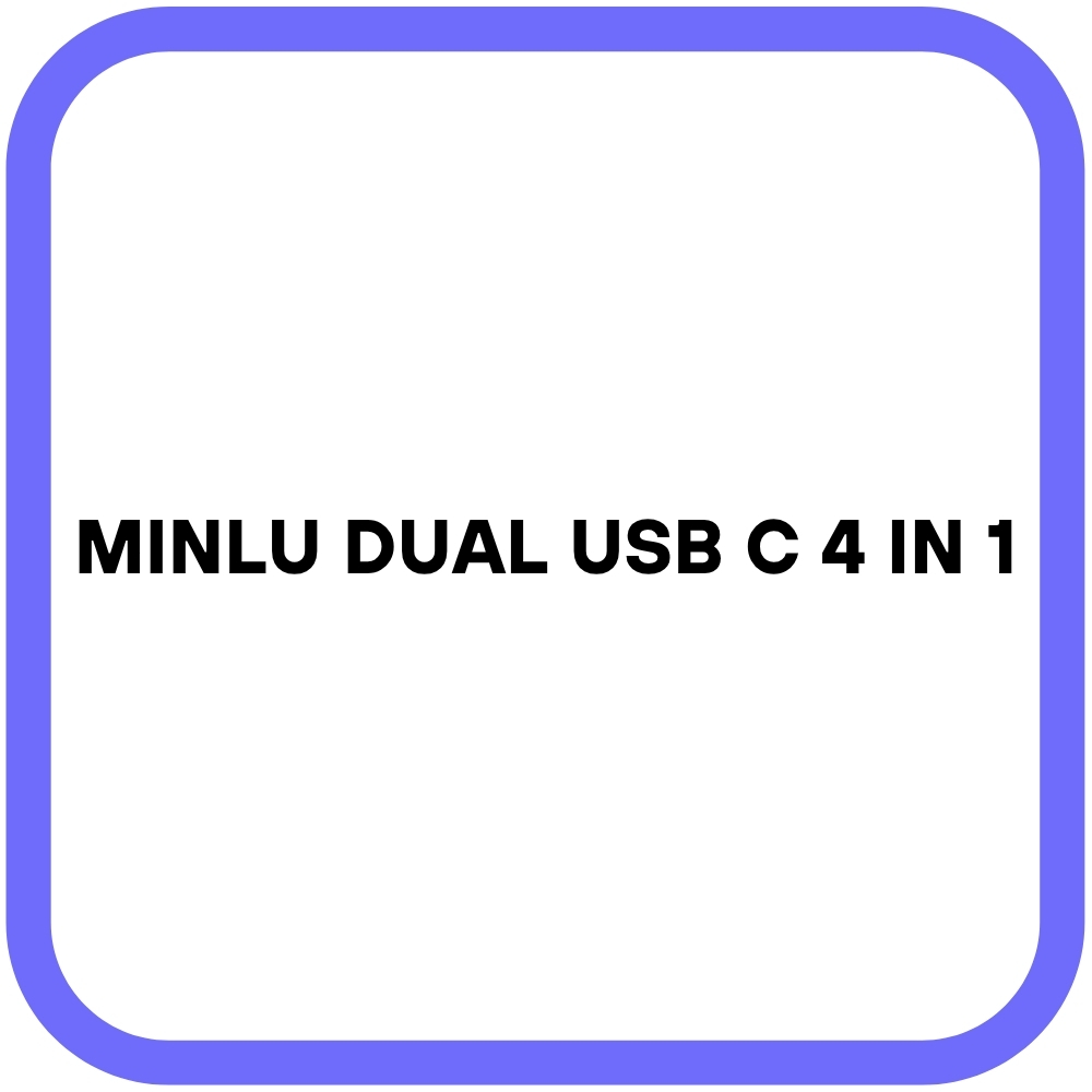 MINLU Dual USB C 4 in 1