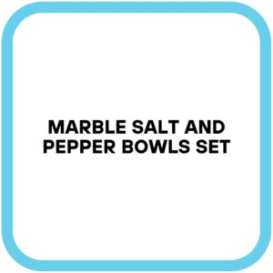 Marble Salt and Pepper Bowls Set