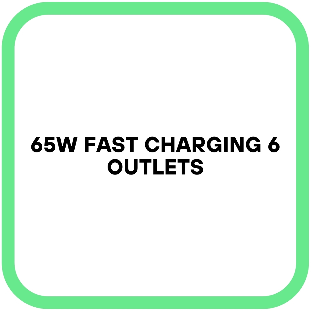 65W Fast Charging 6 Outlets