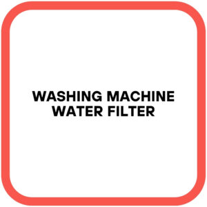 Washing machine water filter