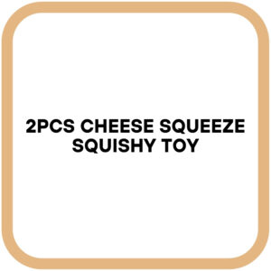 2Pcs Cheese Squeeze Squishy Toy