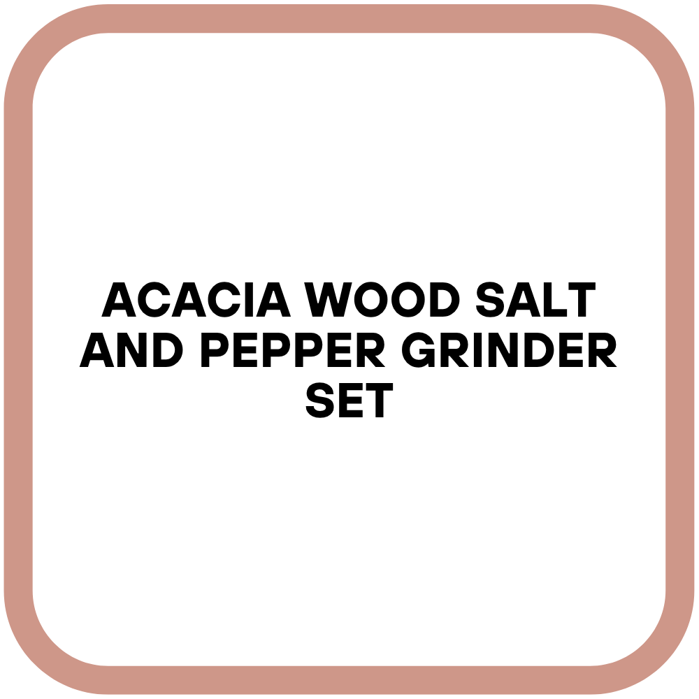 Acacia Wood Salt and Pepper Grinder Set