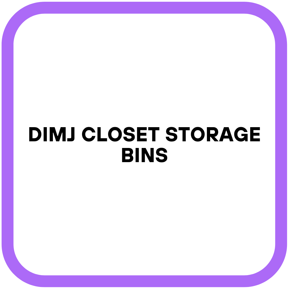 DIMJ Closet Storage Bins
