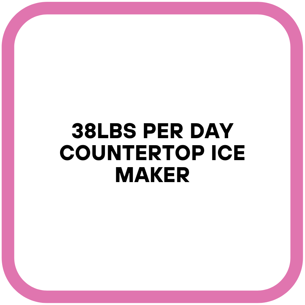 38lbs Per Day Countertop Ice Maker
