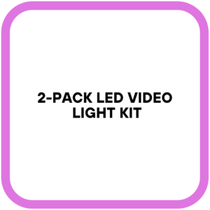 2-Pack LED Video Light Kit