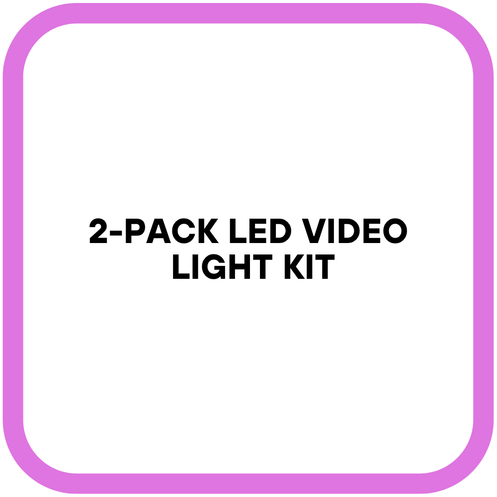 2-Pack LED Video Light Kit