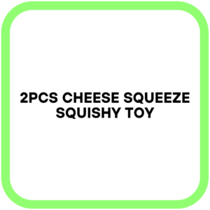 2Pcs Cheese Squeeze Squishy Toy