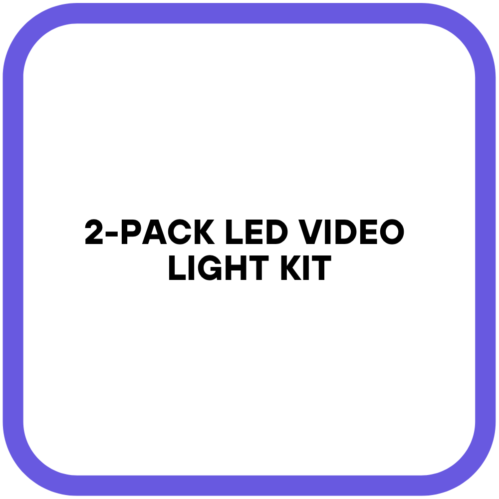 2-Pack LED Video Light Kit