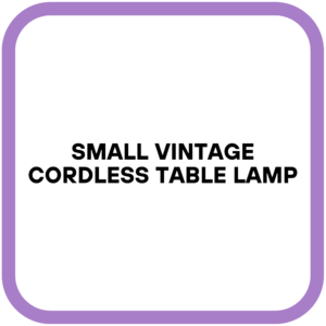 Small Vintage Cordless Table Lamp