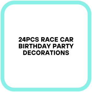 24Pcs Race Car Birthday Party Decorations