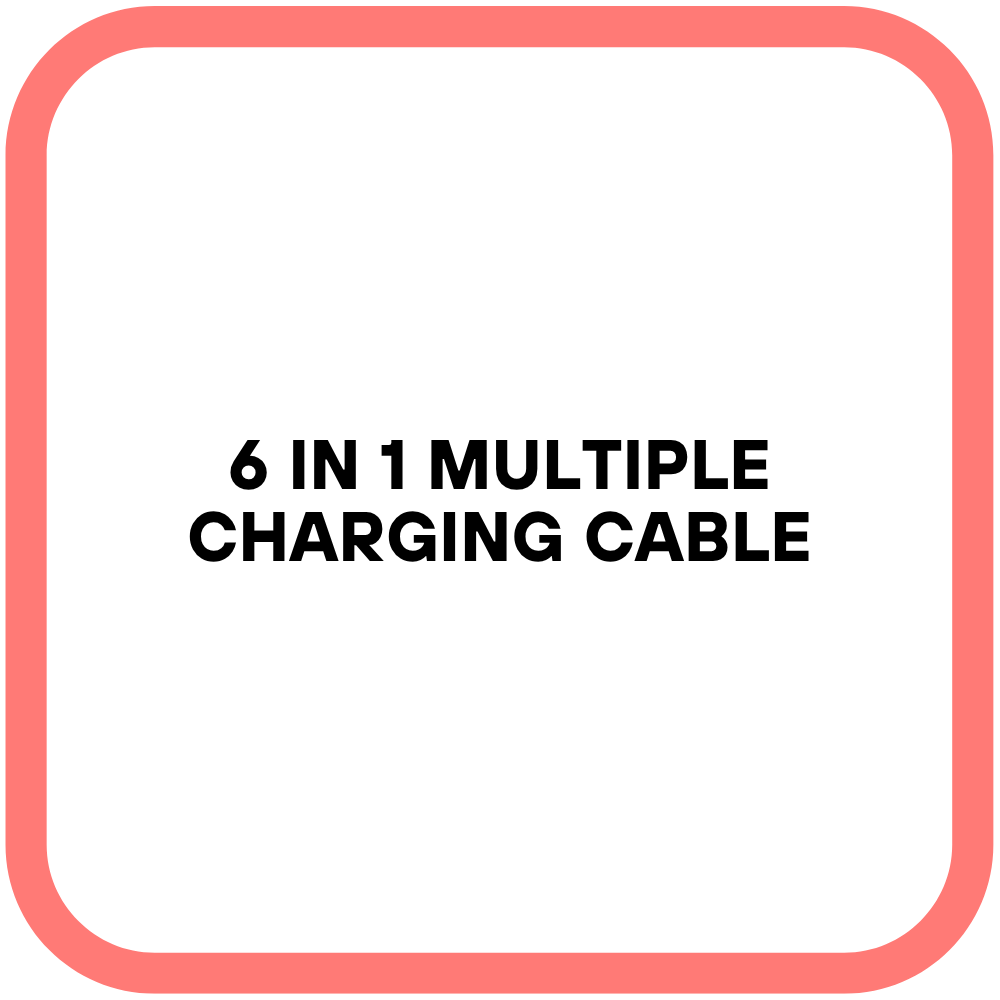 6 in 1 Multiple Charging Cable