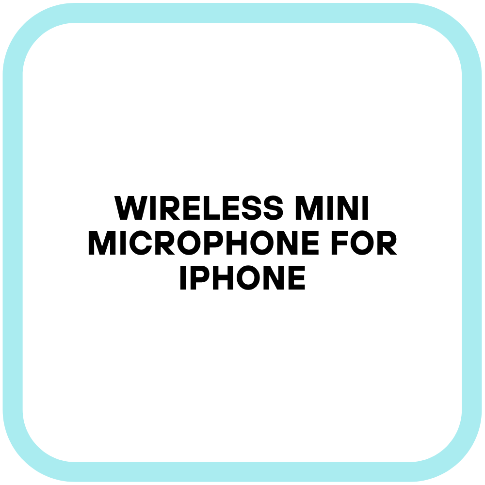 Wireless Mini Microphone for iPhone