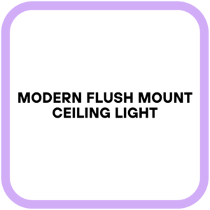 Modern Flush Mount Ceiling Light