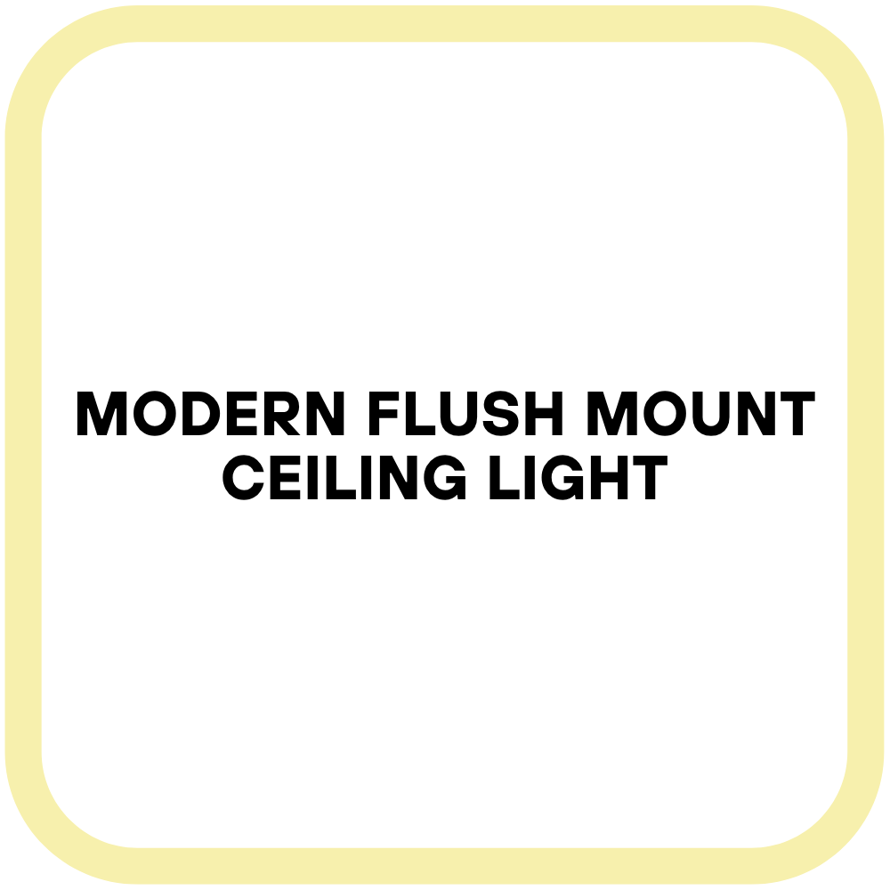 Modern Flush Mount Ceiling Light