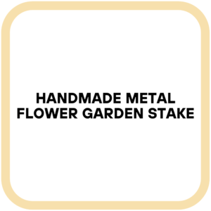 Handmade Metal Flower Garden Stake