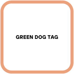 Green Dog Tag