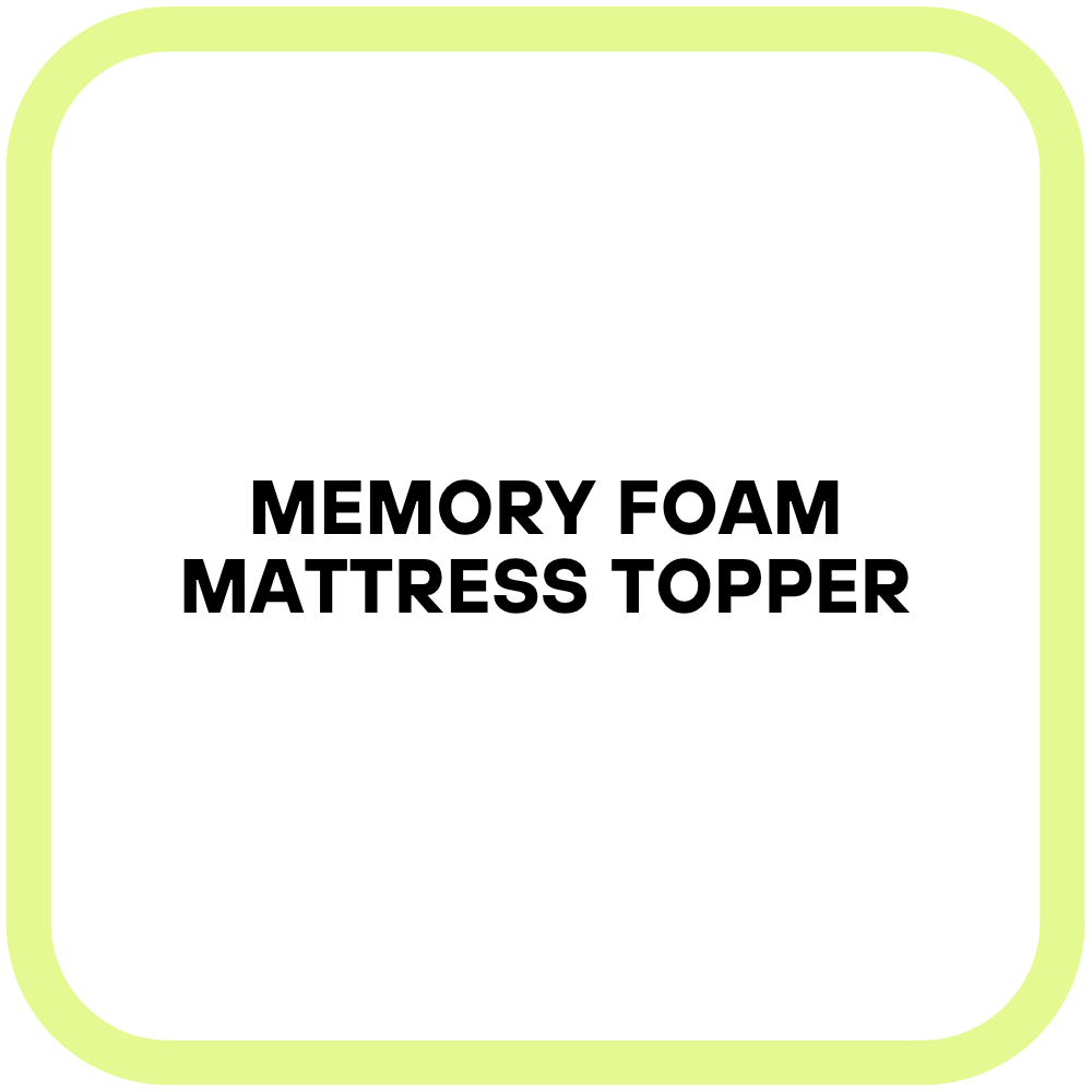 Memory Foam Mattress Topper