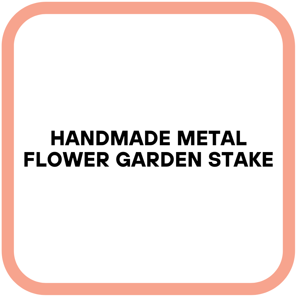 Handmade Metal Flower Garden Stake