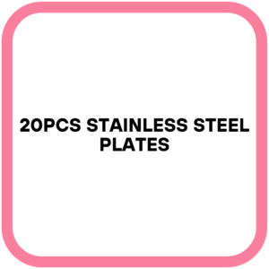 20PCS Stainless Steel Plates