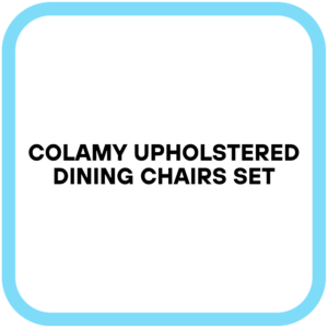 COLAMY Upholstered Dining Chairs Set