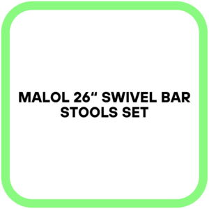 MALOL 26“ Swivel Bar Stools Set