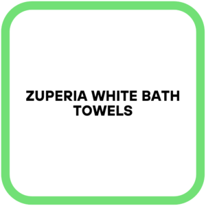 ZUPERIA White Bath Towels
