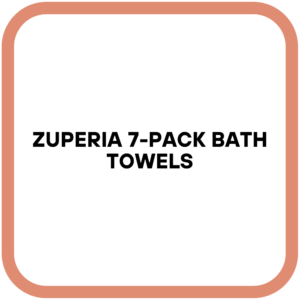 ZUPERIA 7-Pack Bath Towels