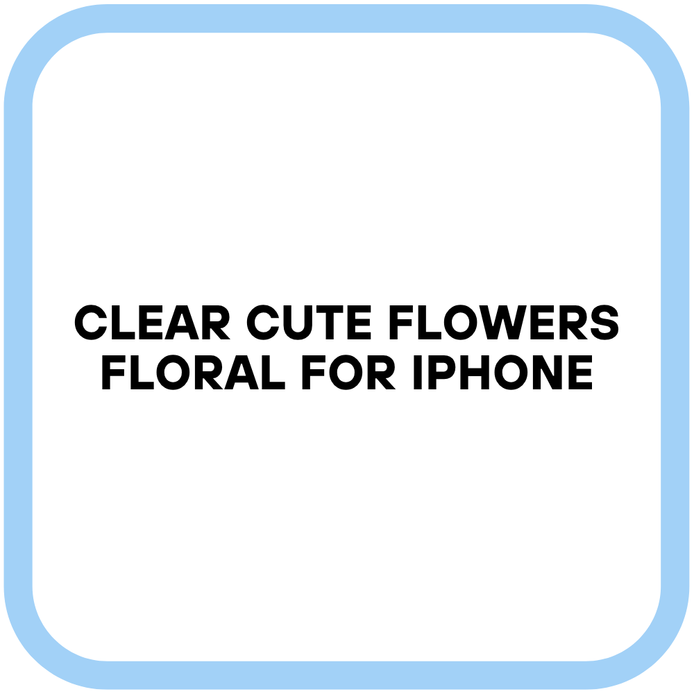 Clear Cute Flowers Floral for iPhone