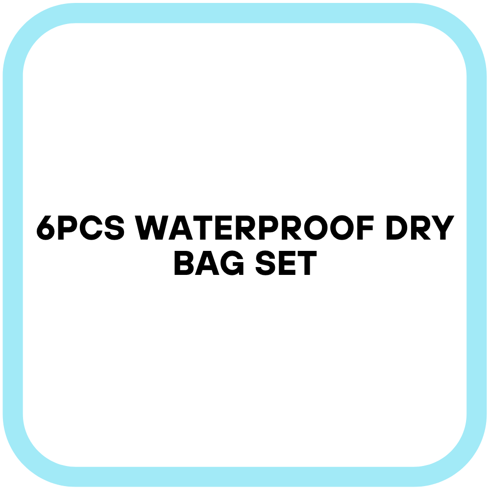 6PCS Waterproof Dry Bag Set