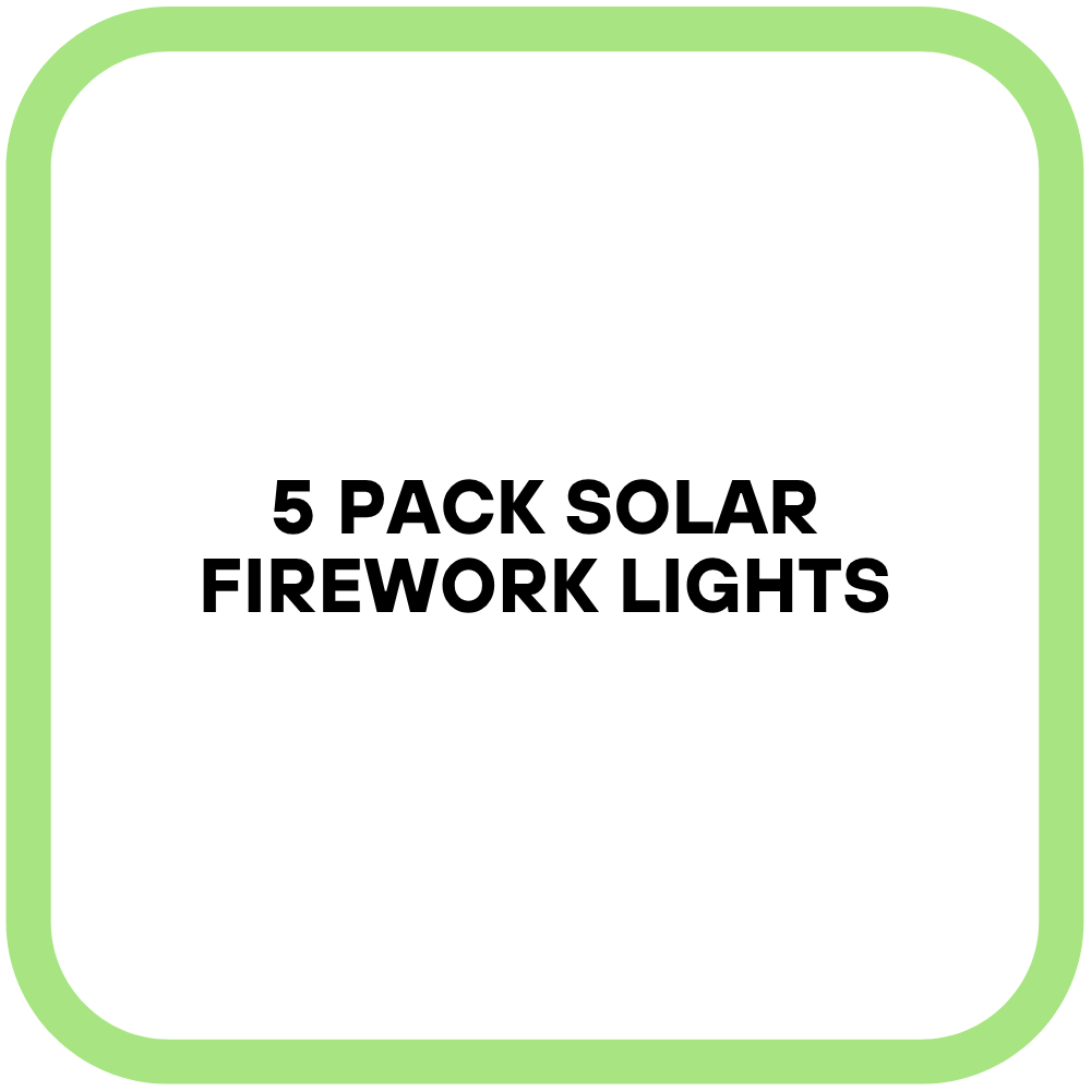 5 Pack Solar Firework Lights