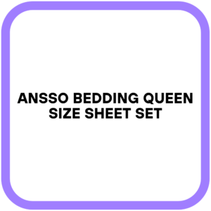 ANSSO Bedding Queen Size Sheet Set