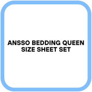 ANSSO Bedding Queen Size Sheet Set