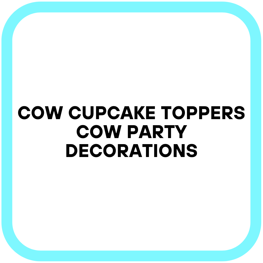 Cow Cupcake Toppers Cow Party Decorations