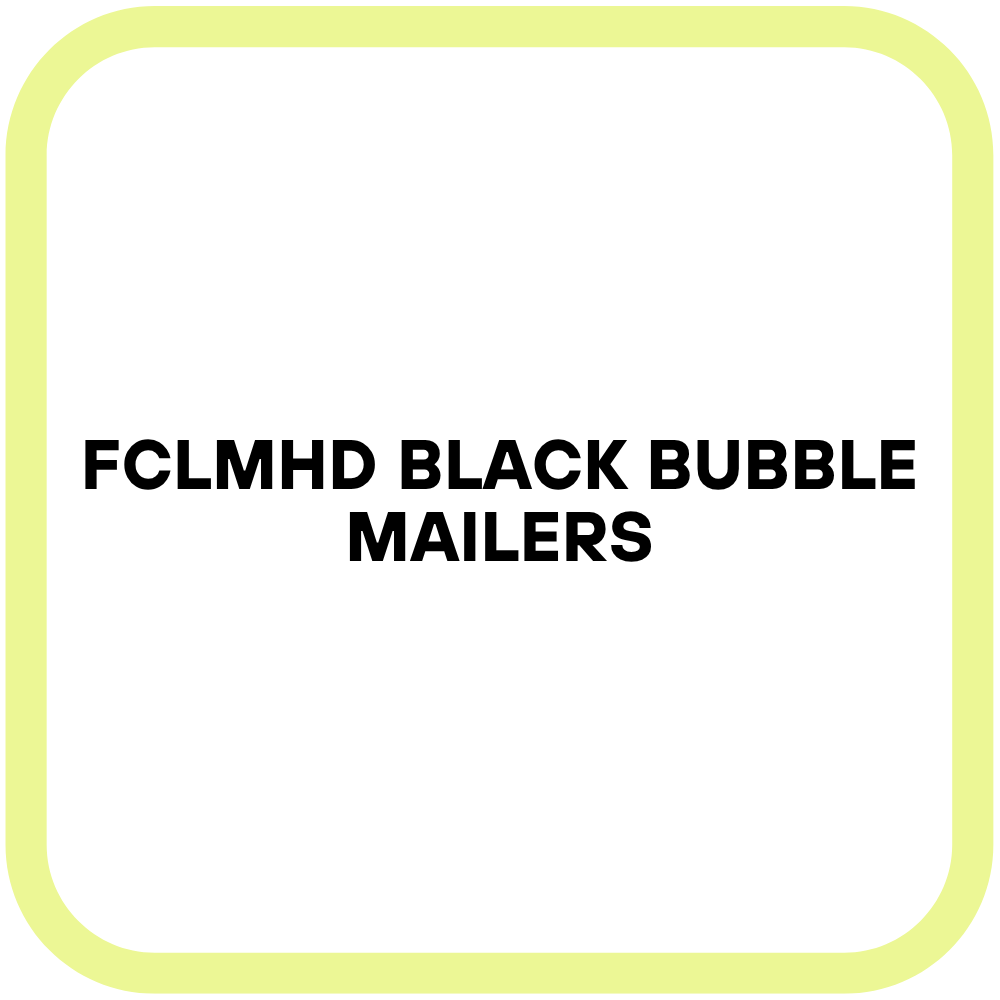 FCLMHD Black Bubble Mailers