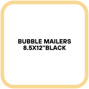 Bubble Mailers 8.5x12"Black