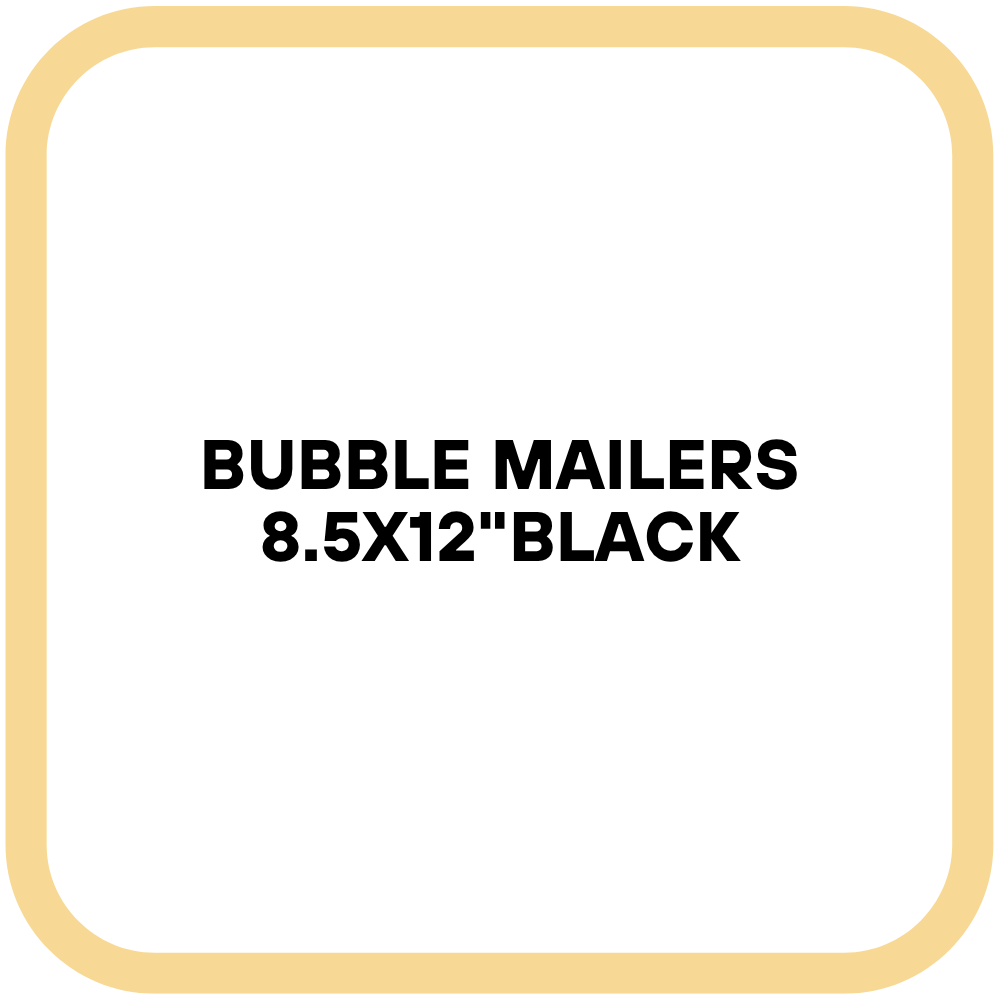 Bubble Mailers 8.5x12"Black