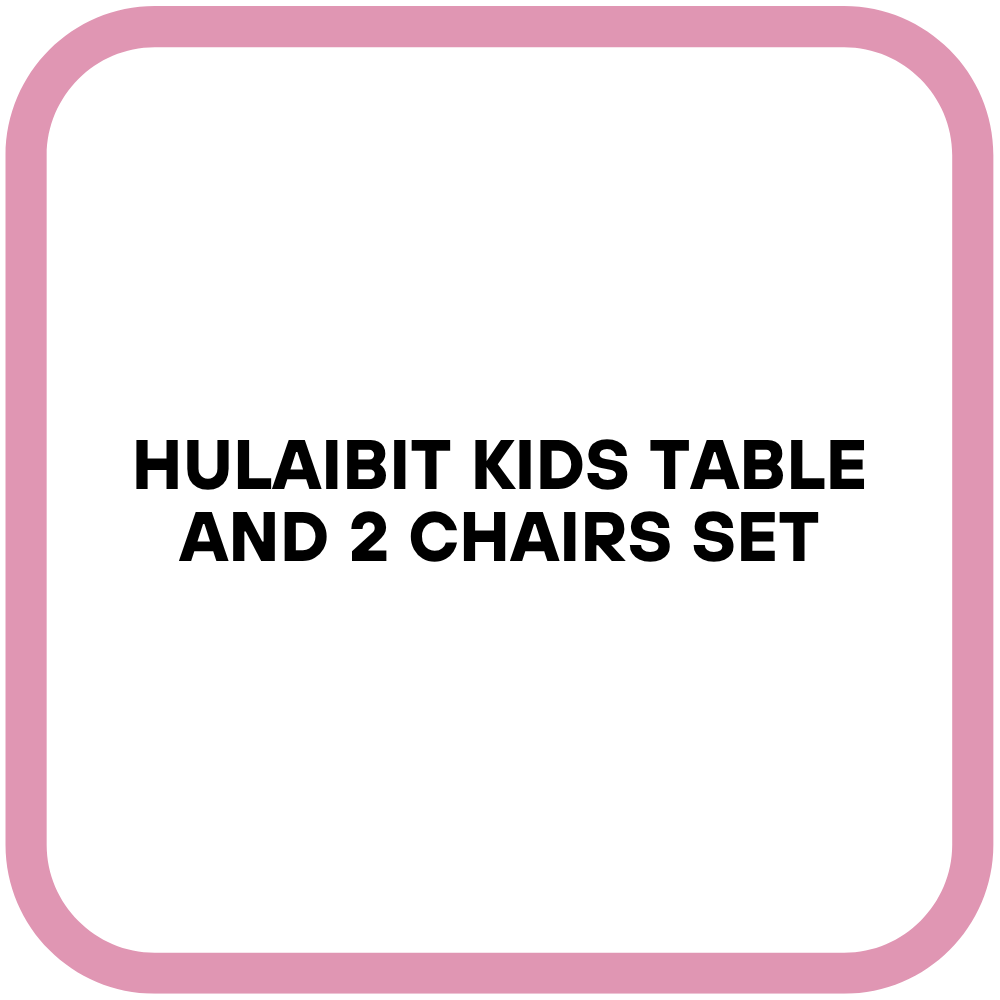 Hulaibit Kids Table and 2 Chairs Set