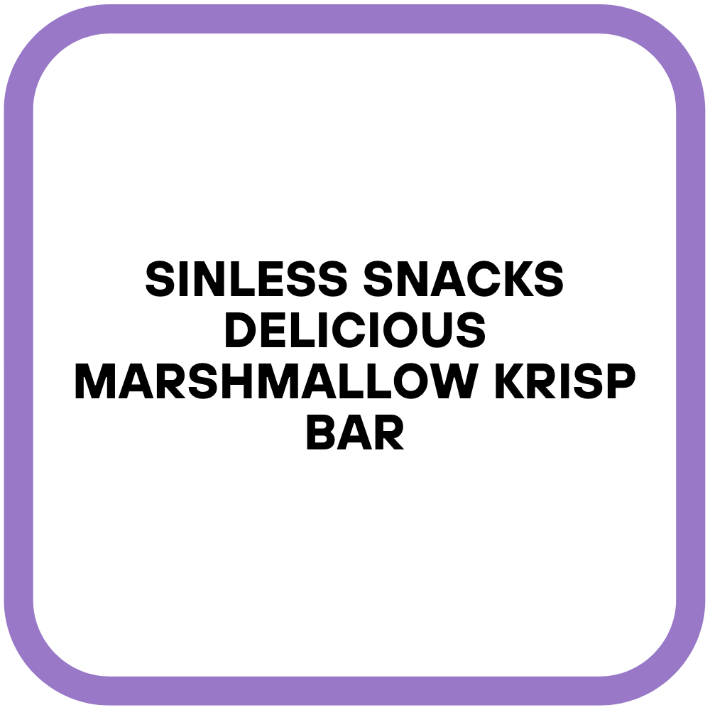 Sinless Snacks Delicious Marshmallow Krisp Bar