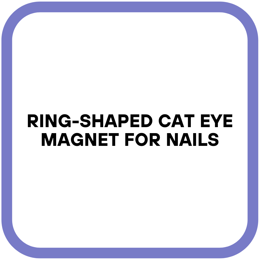 Ring-Shaped Cat Eye Magnet for Nails
