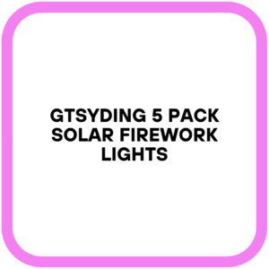 GTSYDING 5 Pack Solar Firework Lights
