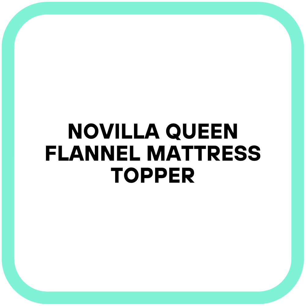 Novilla Queen Flannel Mattress Topper