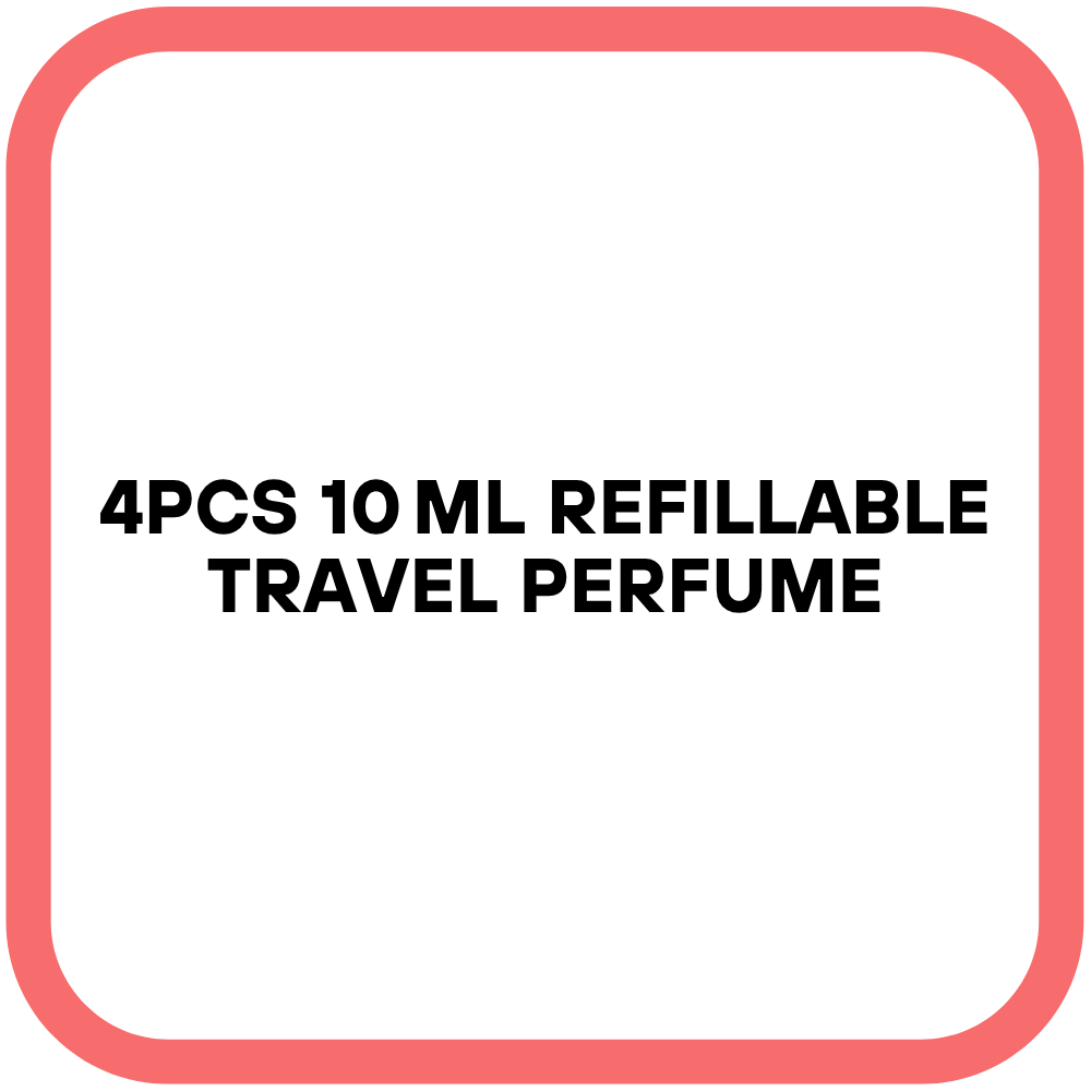 4PCS 10 ml Refillable Travel Perfume