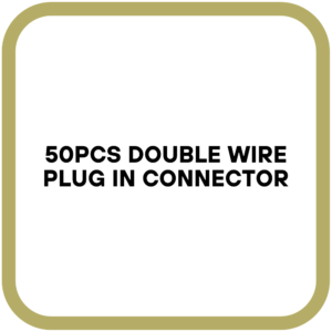 50Pcs Double Wire Plug in Connector