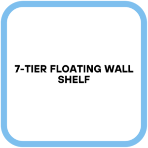7-Tier Floating Wall Shelf