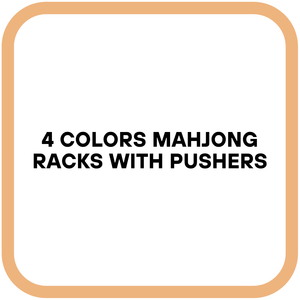 4 Colors Mahjong Racks with Pushers